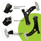 For Jetta Golf Eos Gti A3 Quattro 10pc Front Lower Control Arms  ball Joints Kit