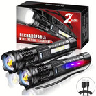 Powerful Xhp50 Led Flashlight 18650 Torch Waterproof With Side Light 7 Modes Usb