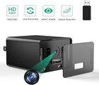 64gb Mini Camera 1080p Security Nanny Cam With Night Vision And Black 