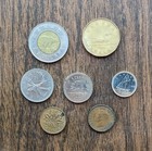 78 Mixed Canada Coin Lot 1940 King George Vi Penny Loonies Toonies 57 Pennies