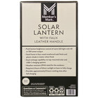 Member s Mark Porte Led Solar Table floor Lantern  Faux Leather Handle