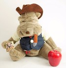 Vtg Luigi Armani Emmett Kelly Jr Plush Shar Pei Smoking Dog Stuffed Animal - 15 