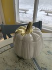 Beautiful Ceramic Glass Pumpkin Jar For Candy Ect  7 5   x7    For Home Decor 