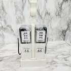 Route 66 Salt   Pepper Shakers Vintage Old Time Gas Pumps Sign Lights Up  6601