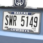 Dallas Cowboys Metal License Plate Frame Chrome Tag Cover 6x12 Inch