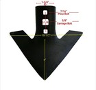 Sweep  Row Crop joyce Cotton 10x1 4 2-1 4 Hole Cntrs 55 Degree 112-10