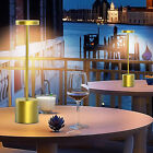 Rechargeable Metal Table Desk Lamp Touch Control Dimmable Night Light Cordless