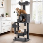 44  Cat Tree Tower Large Playing Scratcher House Condo Scratching Post Dark Gray