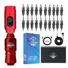 Rocket Rotary Tattoo Machine Pen Set Wireless Battery Power Rca Interface Needle