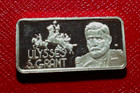 Ulysses S  Grant Bar-greatest Americans Set 1 Troy Oz 999 Silver-hamilton Mint