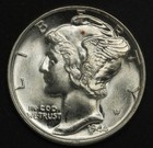 1944 10c Mercury Dime- Choice Premium Bu- Smh 2017
