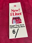 Coca-cola 1970s New 1 Liter 32 Oz Carton Bottle Hanger Nos