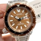 Citizen Promaster Automatic Sapphire Crystal Ny0164-65x Brown Dial Diver s Watch