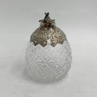 Gorham American Sterling Silver And Glass Pineapple Jar
