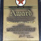 Vintage Texaco Oil Service Station Star Dealer Award Plaque
