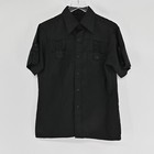 Vtg Lager Beer Shirt Mens Size M Msingha Thailand Short Sleeve Black Embroidered