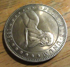 Us Seller - 1881 - Sexy Lady - Hobo Nickel Coin - Abstract Art Craft Decoration