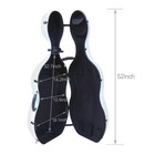 Professional Cello Case 4 4 Carbon Fiber Ultra Light Hard Shell Travel Case New 