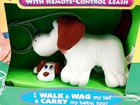 Vintage Pound Puppies Wag-alongs Remote Control Walking Dog W  Baby New Sealed