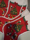  4  Vintage Disney Stocking Ameritex Cut  Christmas Fabric Panel  Donald Pluto  