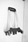 Folding Luggage Dolly Trolley Black Aluminum Telescopic Handle Rolling Cart