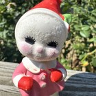 Christmas Ceramic Snow Baby Pixie Japan Snowbaby Harold Gale 3    Vintage Pink