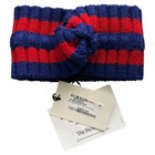  last Stock     Gucci Blue And Red Wool Headband W  Tags And Box  M57 Srp   495