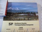 Vtg 1988 Southern Pacific  you ll Like The Track We re On  17x27 Poster Calendar