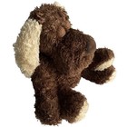 Dan Dee Stuffed Plush Dog Brown Collectors Choice Puppy Closed Eyes Sitting 10 