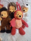 Disney Mini Bean Bag Pooh 8  Plush Toy Stuffed Animal  Lot Of 8