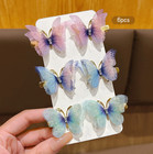 6 12pcs Sweet Butterfly Hair Clips     Cute Daily Hair Accessories For Girls