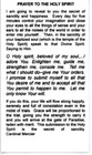 Prayer To The Holy Spirit - Laminated  Holy Cards   Quantity 25 Cards