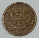 1864 Two-cent Piece Very Fine 2-cents