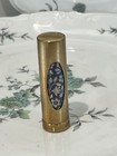 Vintage Helena Rubinstein Le Lipstick Blue Floral Gold Tube Sinnamon Frost New