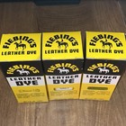 New Fiebings Leather Dye   Applicators 4oz Each In British Tan  Grey  Black