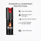 Burn Pepper Spray 0 5oz Keychain Police Strength Oc Self Defense