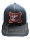 Miller High Life Beer Black white Mesh Back Hat Cap