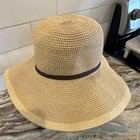 Smith   Hawken Wide Brim Garden Straw Hat With Chin Strap  Straw Hat Style