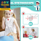 Doctor Kit For Kids  Dentist Pretend Play Educational Doctor Toy Set  25pcs Wood