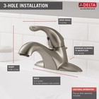 Delta Classic Centerset Bathroom Faucet 1-handle Stainless-certified Refurbished