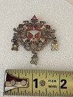 Disney Pirates Of The Caribbean Skull Princess 3 Dangles Jewel Lapel Pin 47070