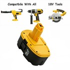 2 Pack 18v Battery For Dewalt 18 Volt Xrp Dc9096 Dc9098 Ni-mh Dc9099 New