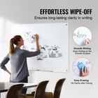 Uimoso Magnetic Glass Whiteboard Dry-erase Board 48 x32  Wall Mounted With Tray
