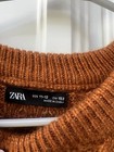 Zara Boys Cable-knit Pullover Sweater  Brown Long Sleeve Size 11-12 Years