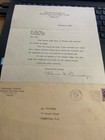 1936 Tom Connolly Typed   Signed Letter  Rare Hall Of Famer  Unreal Story  Read 
