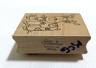 Country Reindeer Rubber Stamp Wood Mount Great Impressions 2x2 5  Christmas