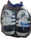 Bay Street Baby Shoes Vintage 70 s Soft Leather Navy   White 12-18 Months New
