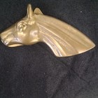 Vintage 1949 Solid Brass Horse Head Metalcrafters Desk Paper Clip Paperweight