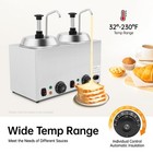 Cheese Dispenser With 2 Pumps 2 X 2l Electric Nacho Cheese Sauce Warmer 30-110  