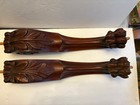 Antique Solid Mahogany  Balusters  Legs corbels  Buffet Pcs  2 Matching Lion Paw